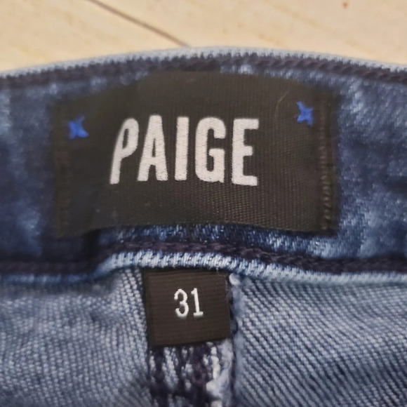 Paige Womens Size 31 Claudine Promenade/Dark Wash Ankle Flare Bootcut Jeans #233 - Picture 10 of 11